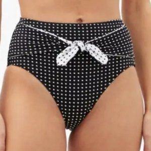 SOLID AND STRIPED BIKINI BOTTOM